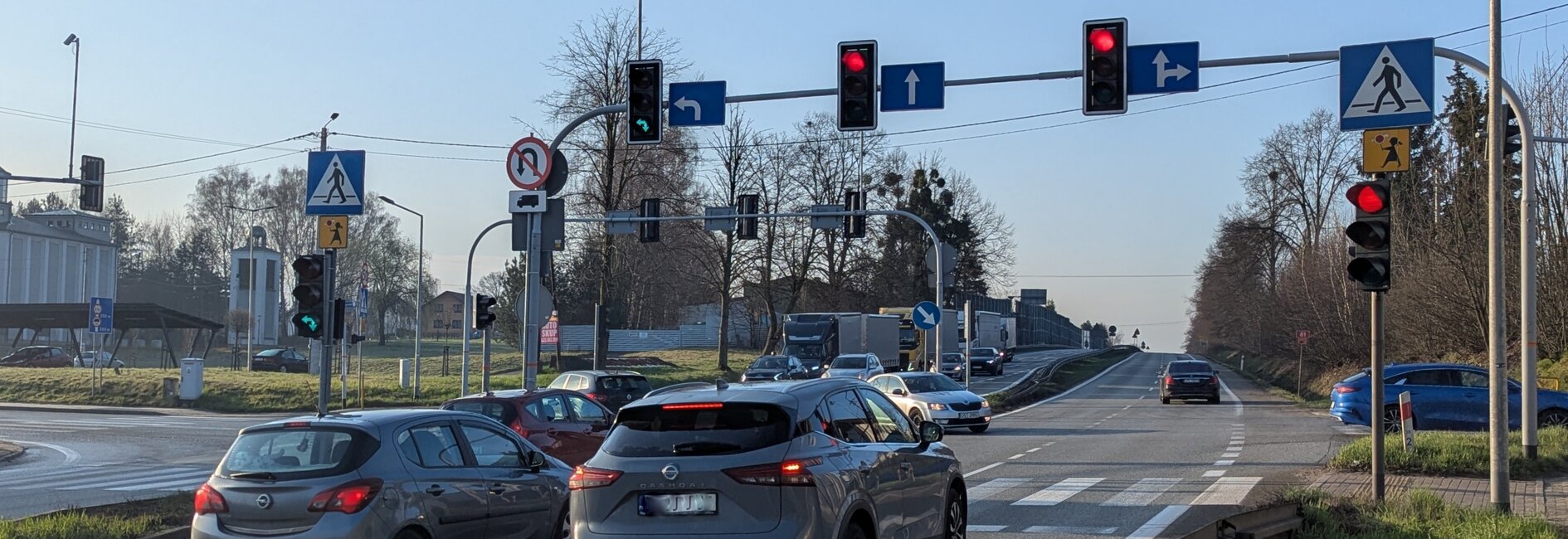 Zmiany w organizacji ruchu na dwupasmówce w Warszowicach